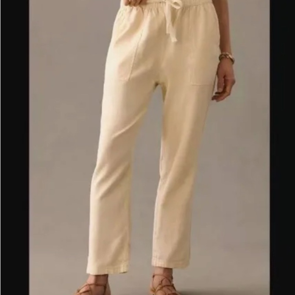 NWT-Anthropologie Pilcro Cream Joggers